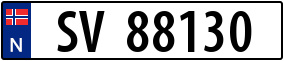 Truck License Plate